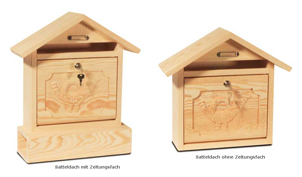 CUTICATE Briefkasten aus Holz Briefk/ästen Holzbriefk/ästen Postkasten Wandmontierter Vintage-Dekor Im Freien
